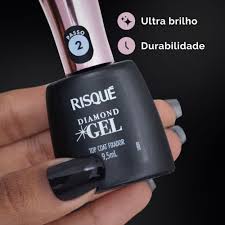 Risqué Esmalte Diamond Gel: Top Coat Fixador (9,5ml)