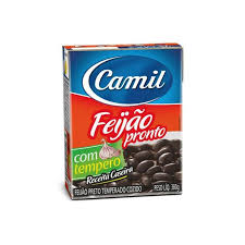 Camil Feijão Preto Temperado Cozido (380g)