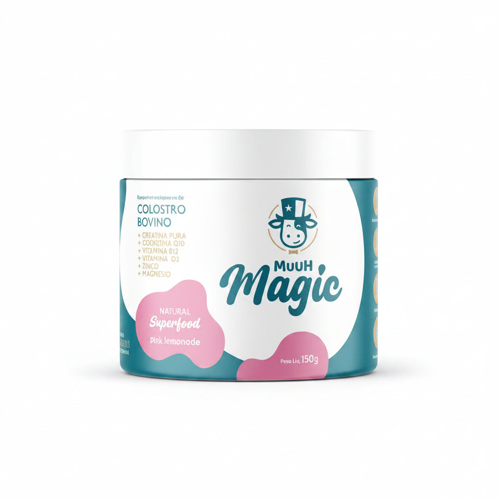Magic Muuh Suplemento Colostro + Creatina - Produto Original Pink Lemonade