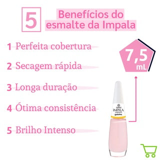 Impala Esmalte Cremoso: Gatinha (7,5ml)
