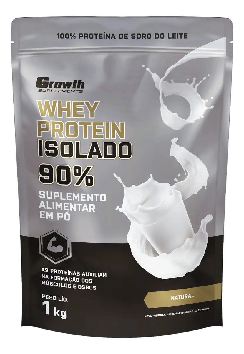 Growth Whey Isolado 90% Natural 1kg