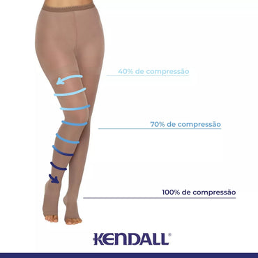 Meia Calça Kendall Alta Compressão Sem Ponteira 1891
