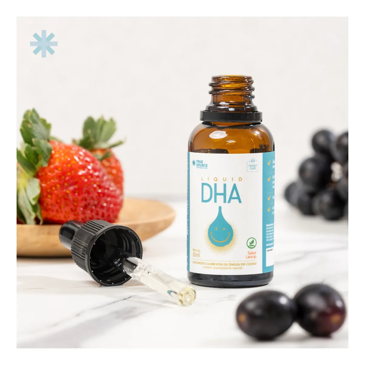 True Source 120mg DHA Vegan Liquid Omega 3 Fatty Acids