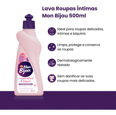 Mon Bijou Sabão Líquido para Roupas Íntimas & Biquínis (300ml)