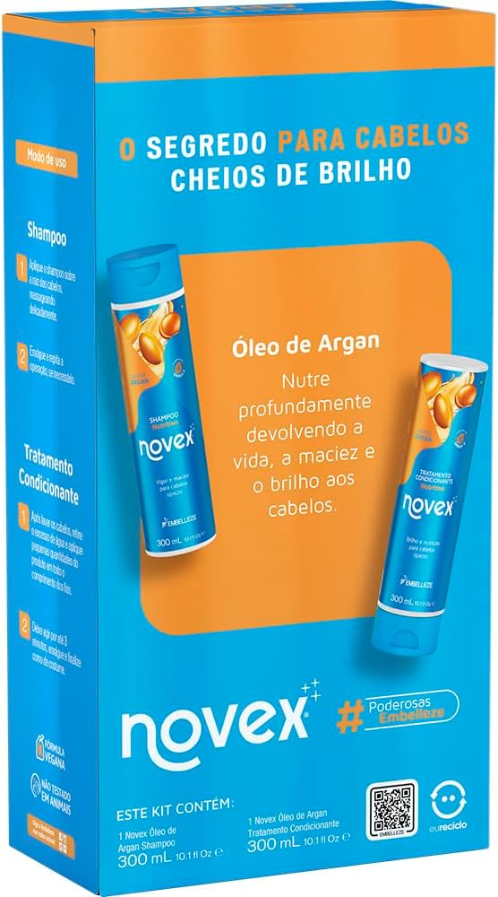 Novex Kit Shampoo + Condicionador Óleo de Argan (300ml)