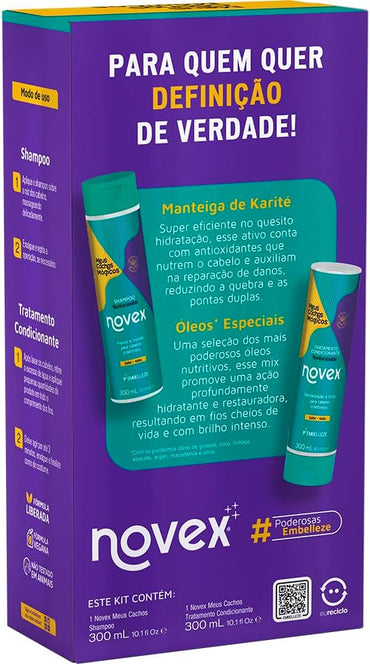 Novex Kit Shampoo + Condicionador Meus Cachos Mágicos (300ml)