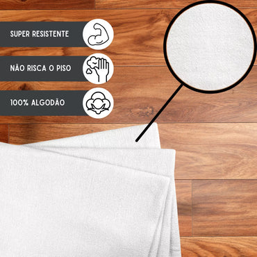 Bleached White Floor Cloth 10 Units 50 x 70 890g