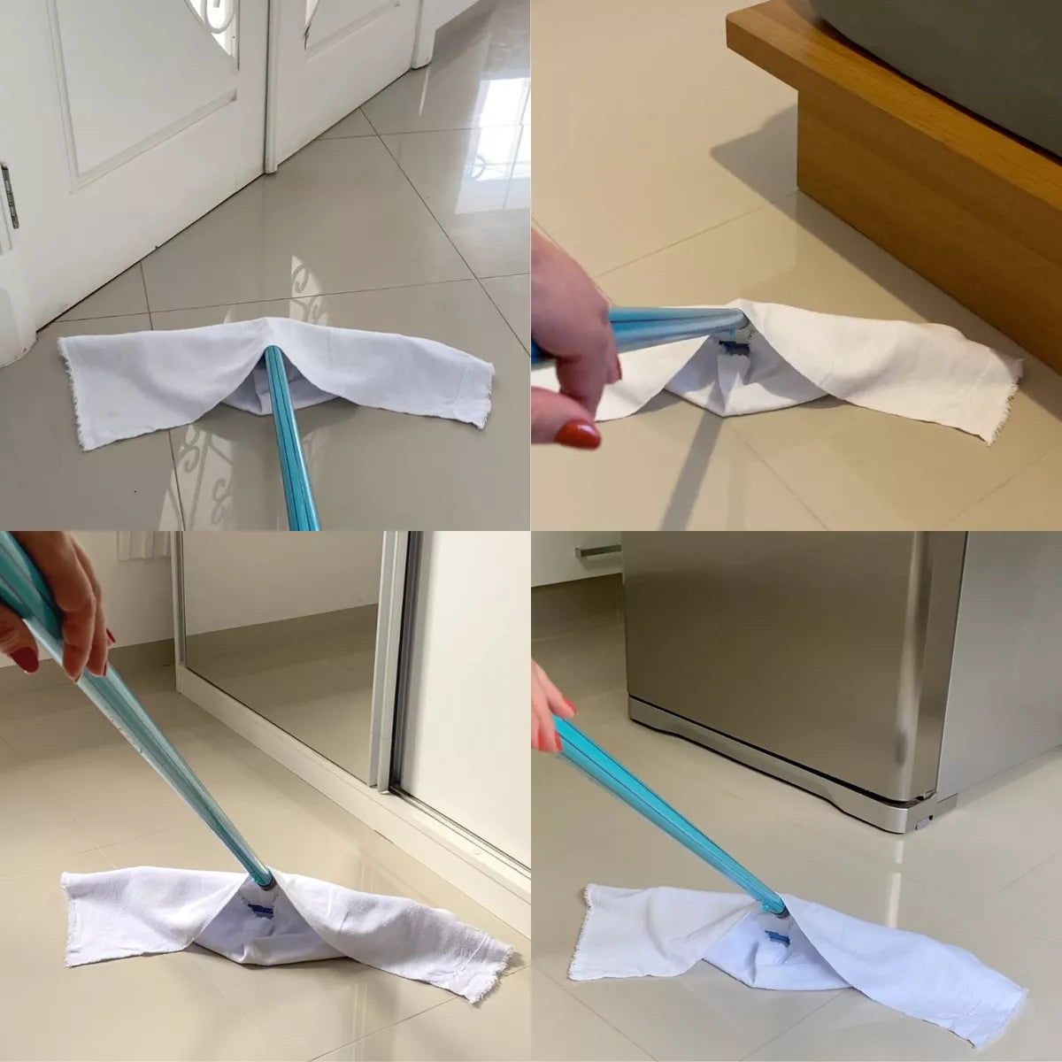 Pano De Chão Branco Alvejado 10 Unidades 50 x 70 890g