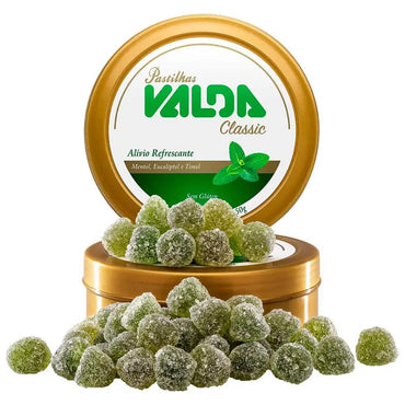 Valda Pastilha Classic: Mentol Eucaliptol e Timol (50g)