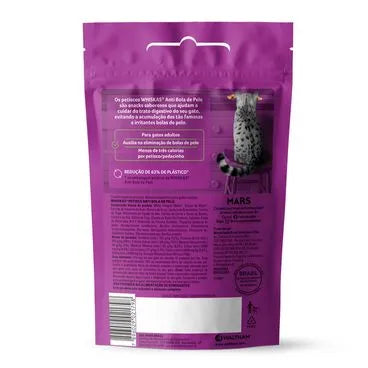 Whiskas Petiscos Anti Bola de Pelo (2x40g)