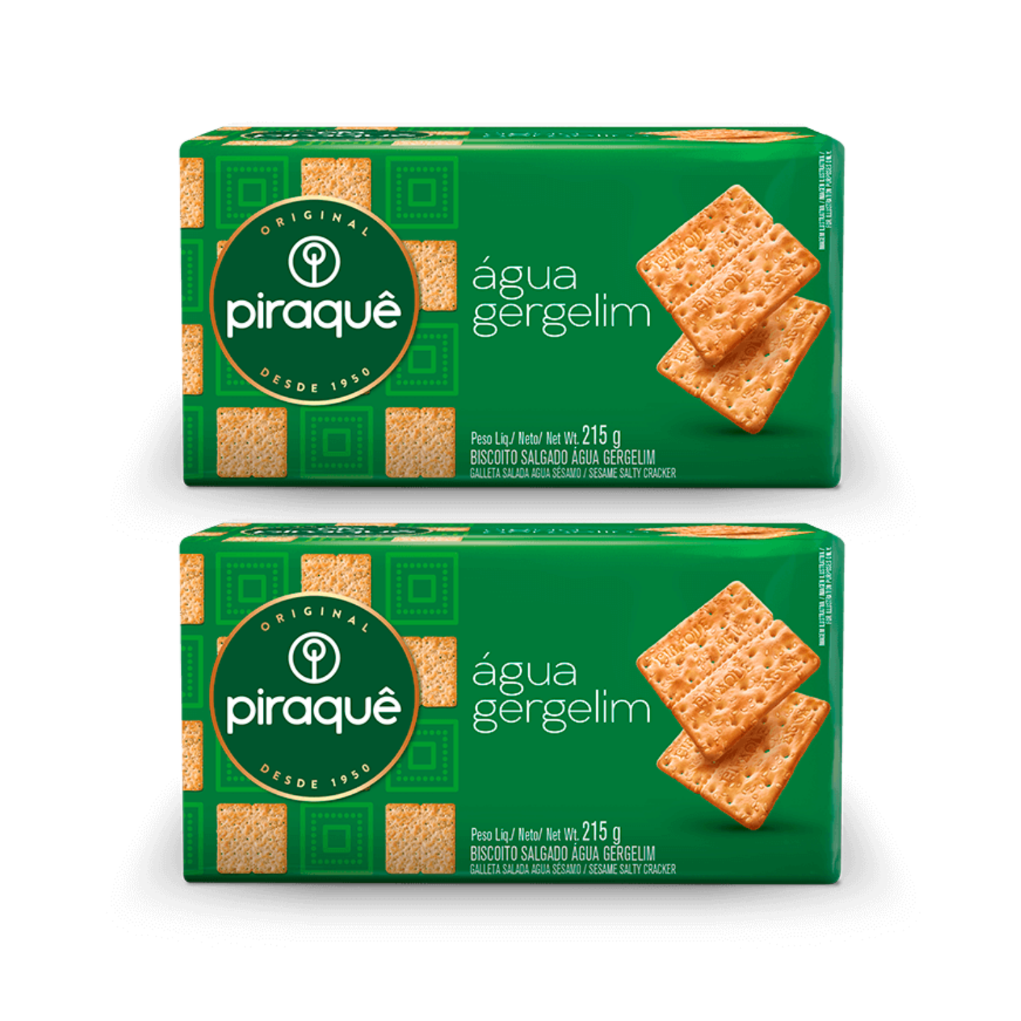 Piraquê Biscoito Água Gergelim (2x215g)