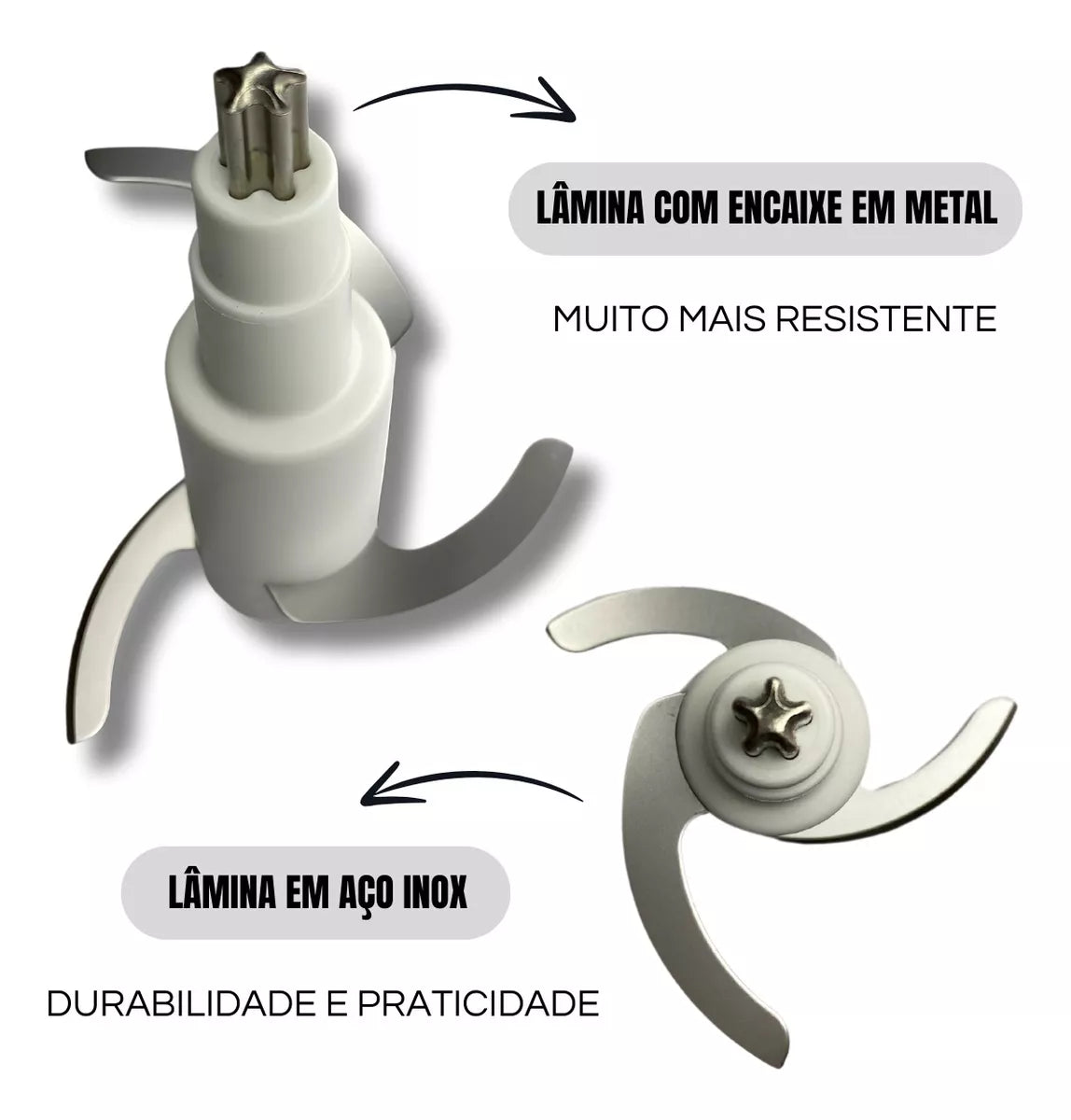 Processador Triturador Alho Mega Power Elétrico Grande (600ml)