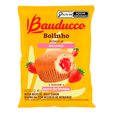 Bauducco Bolinho: Baunilha com Morango (640g)