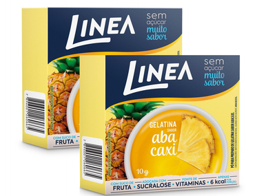 Linea Gelatinas em Pó com Suco de Fruta Sem Açúcar (2x10g) - Sabores: