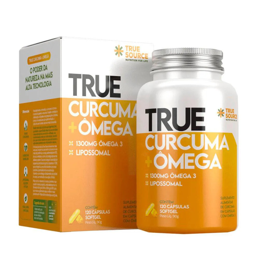 True Curcuma + Ômega True Source 120 Cápsulas (90g)