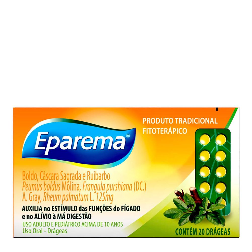 Eparema Fitoterápirco 125mg 20 Drágeas