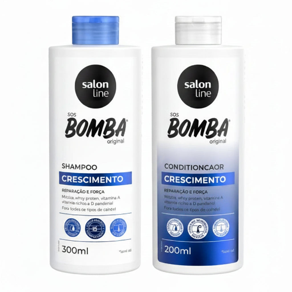 Salon Line - Kit Crescimento Shampoo 300ml + Condicionador 200ml S.O.S. Bomba