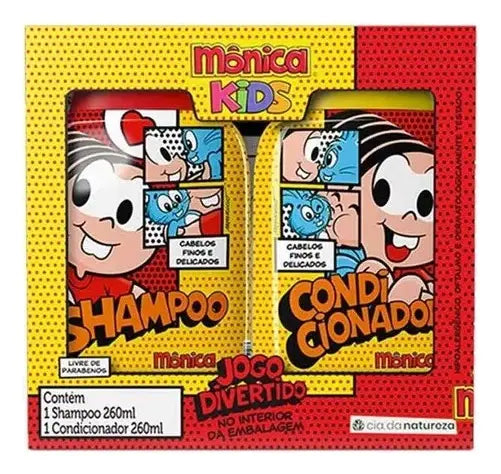 Kit Shampoo e Condicionador Turma da Mônica Kids 2x260ml