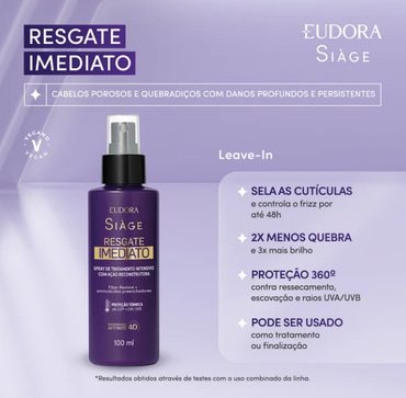 Eudora Siàge Leave-In Resgate Imediato (100ml)