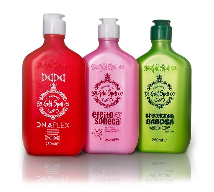 Gold Spell Cronograma Capilar: Reconstrução, Hidratação e Nutrição - 3 Unidades (250ml)