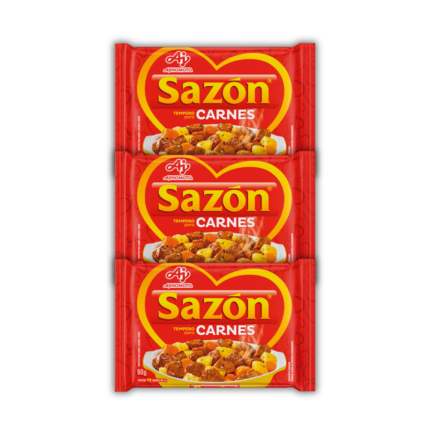 Sazón® Tempero Carnes (3x60g)