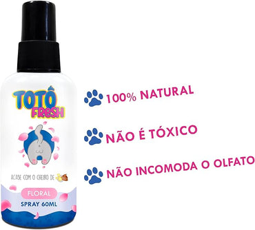 Totô Fresh Neutralizador de Mau Cheiro - Floral (60ml)
