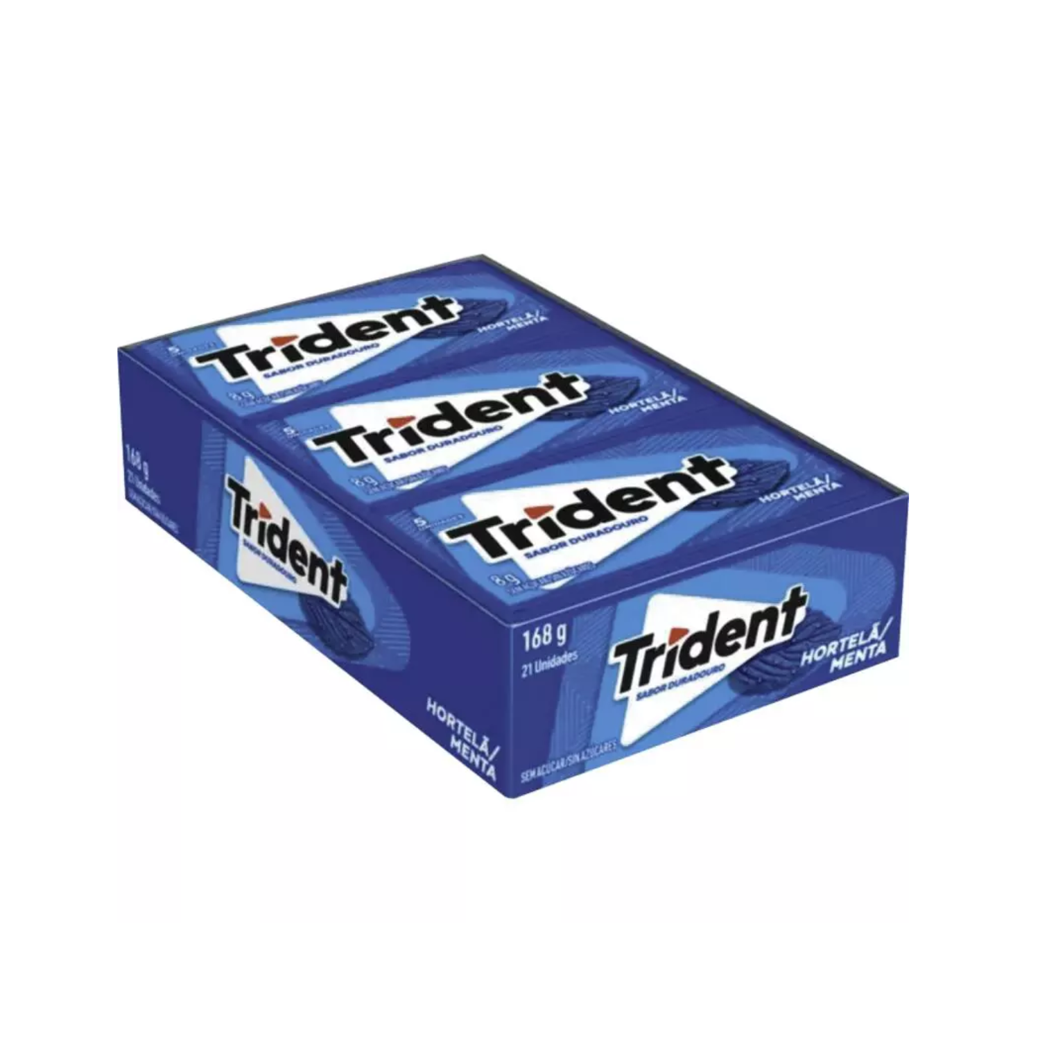 ダイアモンド　千鶴　PR＋ Trident Chiclete: Hortelã  Menta - 21x8g (168g) – Brasil Eu Quero
