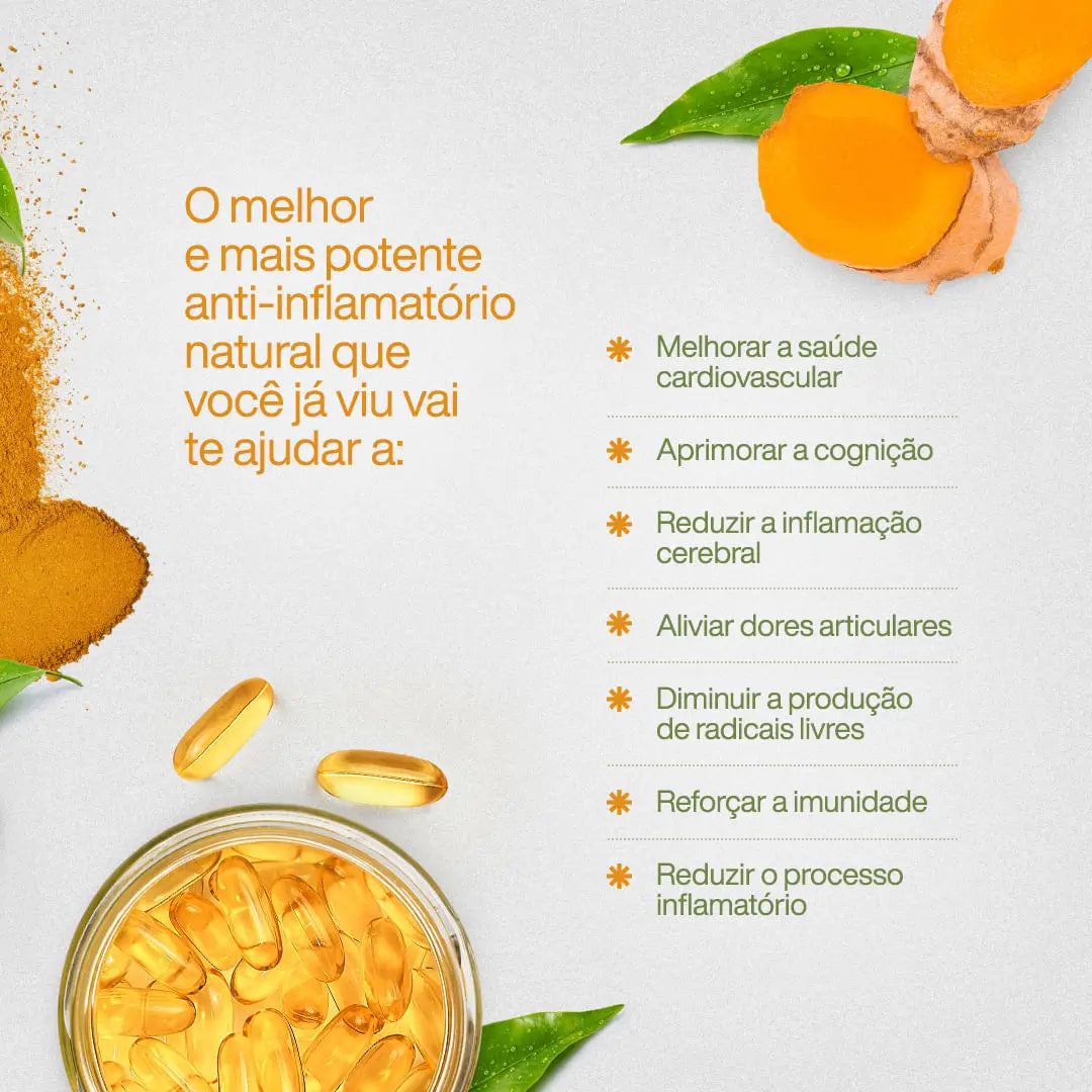 True Cúrcuma + Ômega Lipossomal 120 Cápsulas True Source