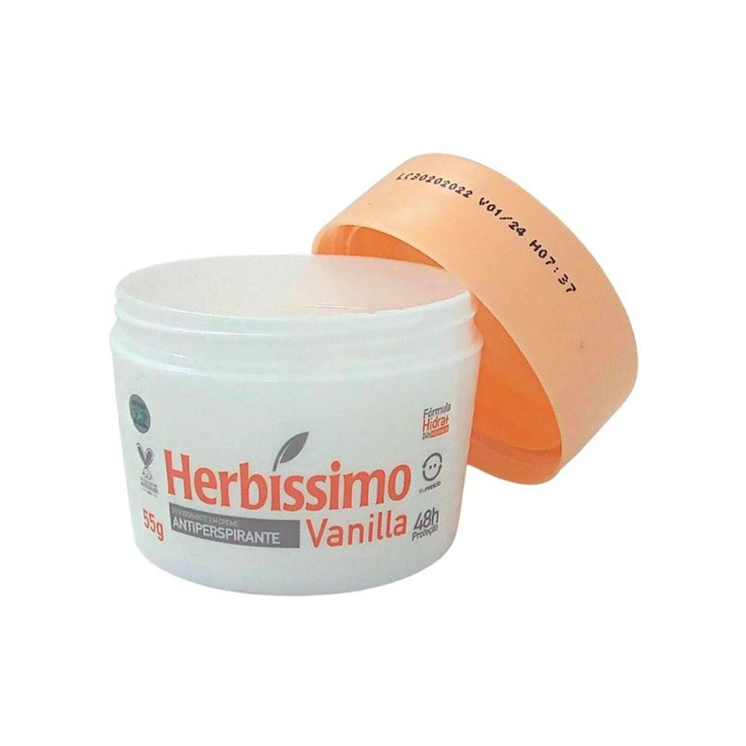 Desodorante Creme Antitranspirante Vanilla Herbissimo - 55g