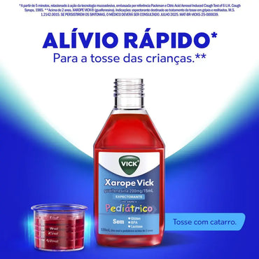 Xarope Vick Pediátrico Expectorante (120ml)