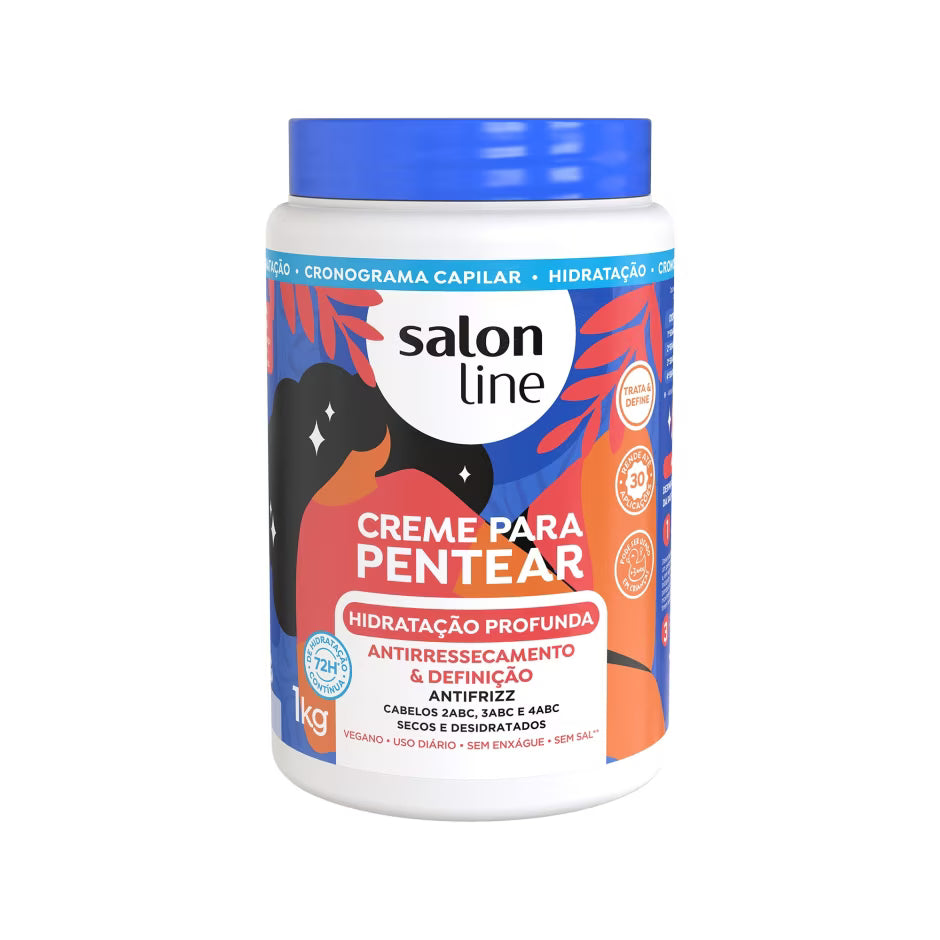 Salon Line Creme Para Pentear: Hidratação Profunda (1Kg)
