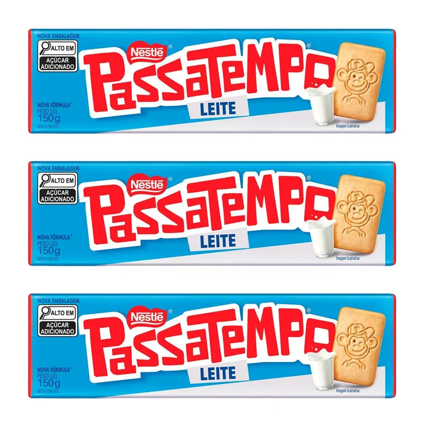 Nestlé Biscoito Passatempo® Leite (3x150g)