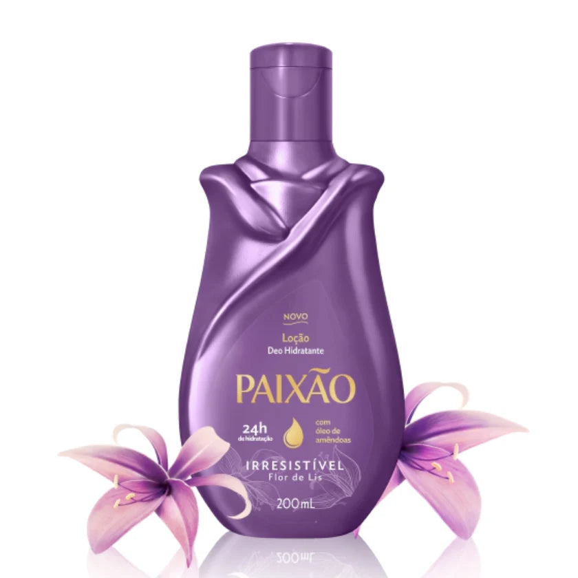 Paixão Loção Deo Hidratante Irresistível Flor de Lis (200ml)