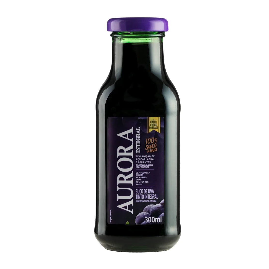 Suco Tinto Uva Integral Aurora (300ml)