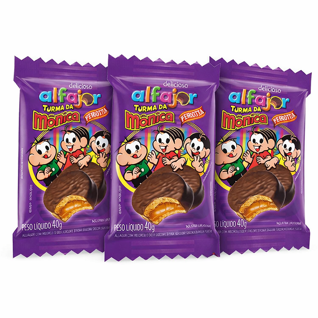Alfajor Turma da Mônica (3x40g)