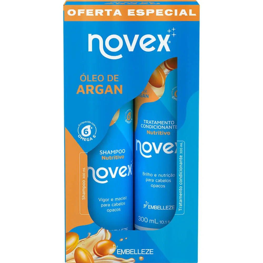 Novex Kit Shampoo + Condicionador Óleo de Argan (300ml) Oferta!