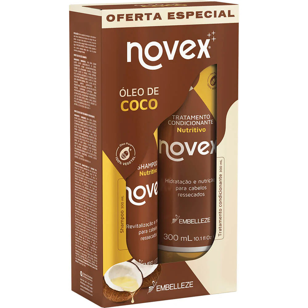 Novex Kit Shampoo + Condicionador Óleo de Coco (300ml) Oferta!