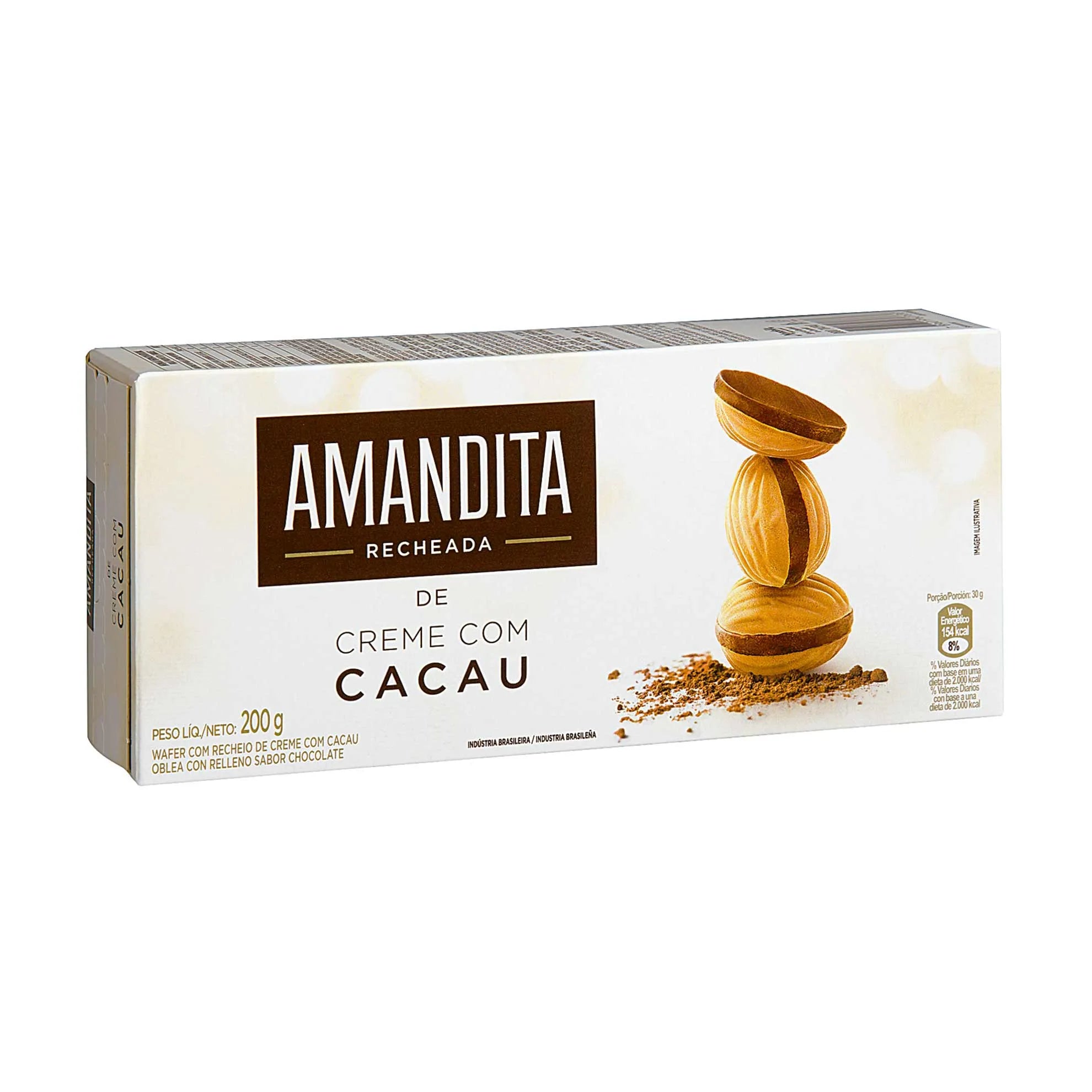 Lacta Biscoito Wafer Amandita (200g)