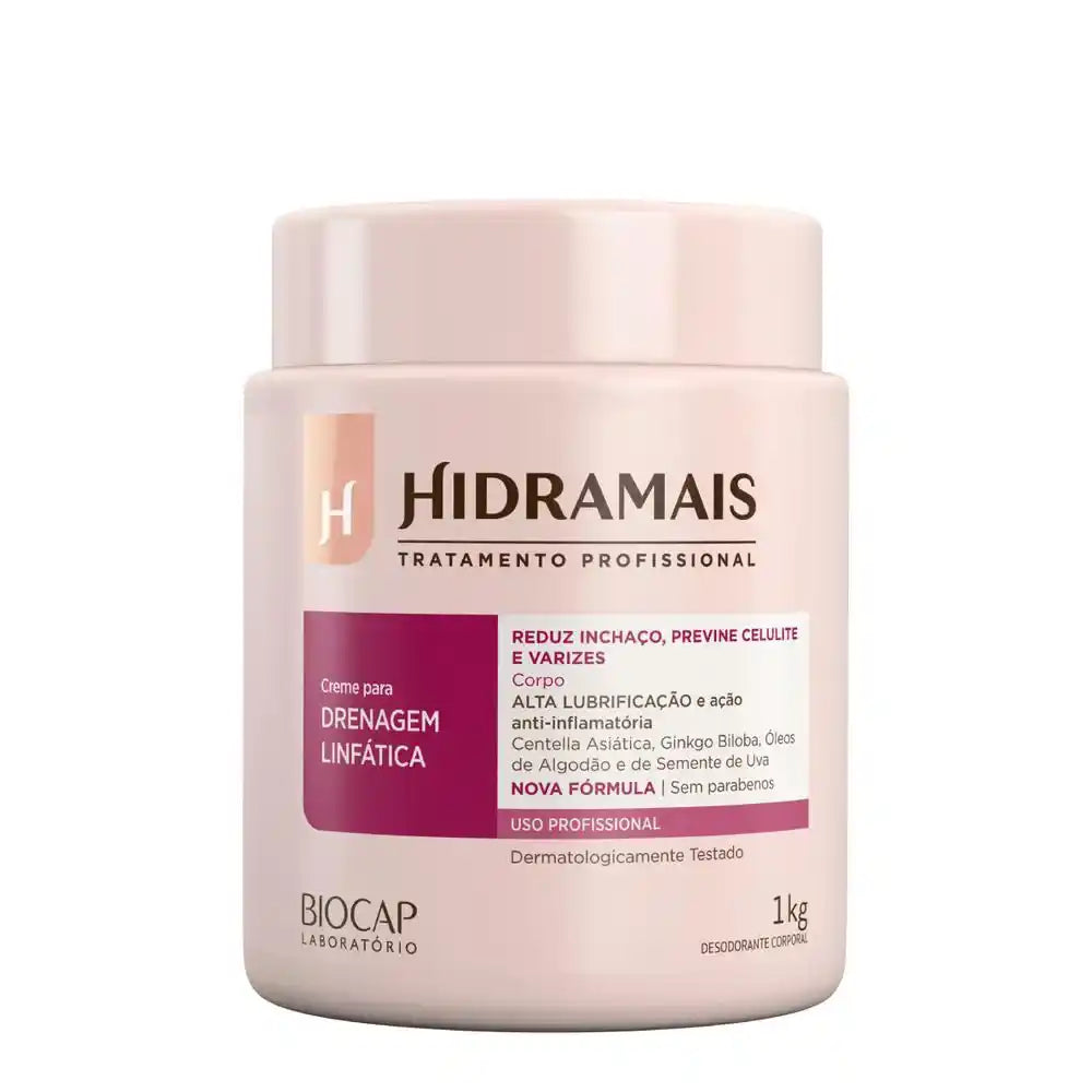 Hidramais Creme para Drenagem Linfática (1Kg)