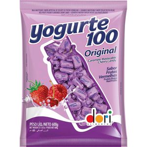 Bala Dori Yogurte 100 Frutas Vermelhas (600g)