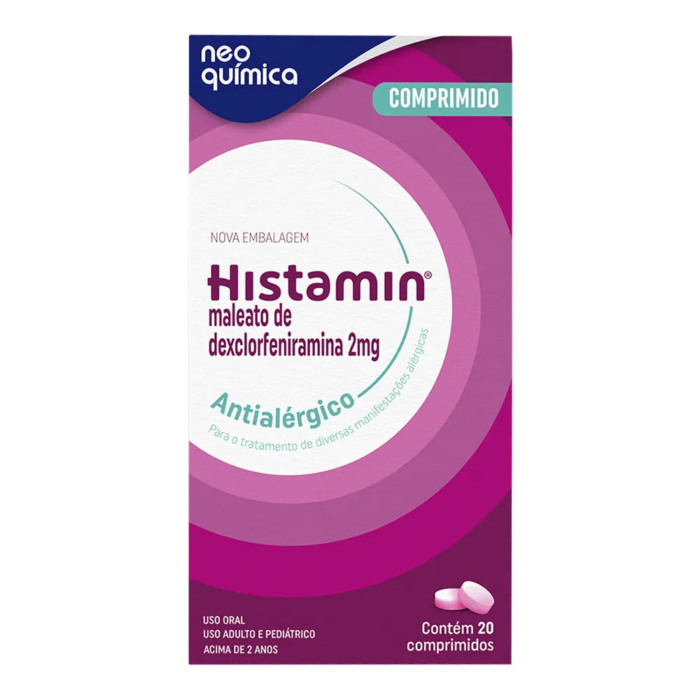 Histamin Antialérgico 2mg 20 comprimidos 12g