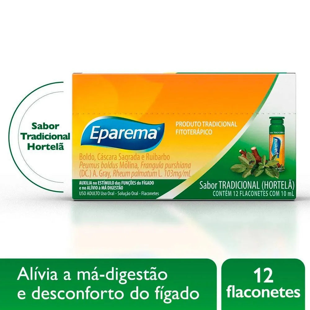 Eparema Sabor Hortelã 12 flaconetes x 10ml
