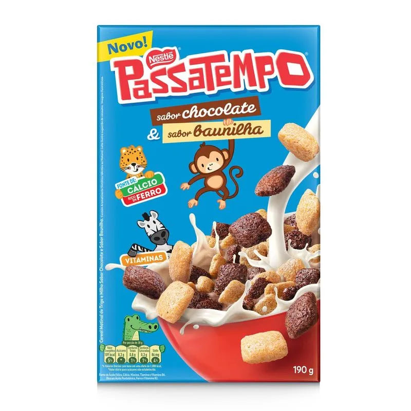 Nestlé Passatempo® Cereal Matinal Chocolate & Baunilha (190g)