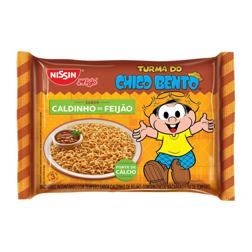 Nissin Instantâneo Turma do Chico Bento Sabor Caldinho De Feijão (3x75g)