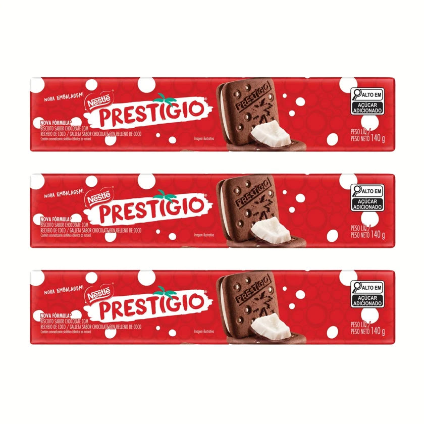 Nestlé Biscoito Recheado Prestigio (3x140g)