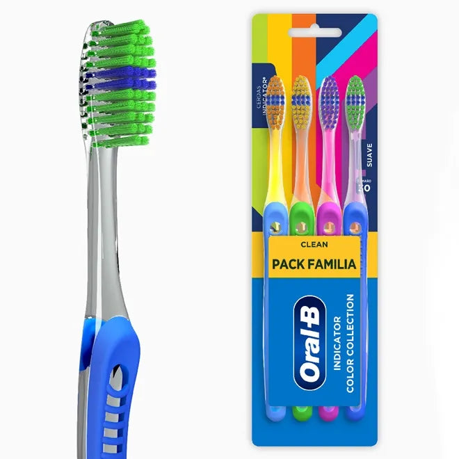 Oral-B Kit com 4 Escovas Clean Cerda Macia