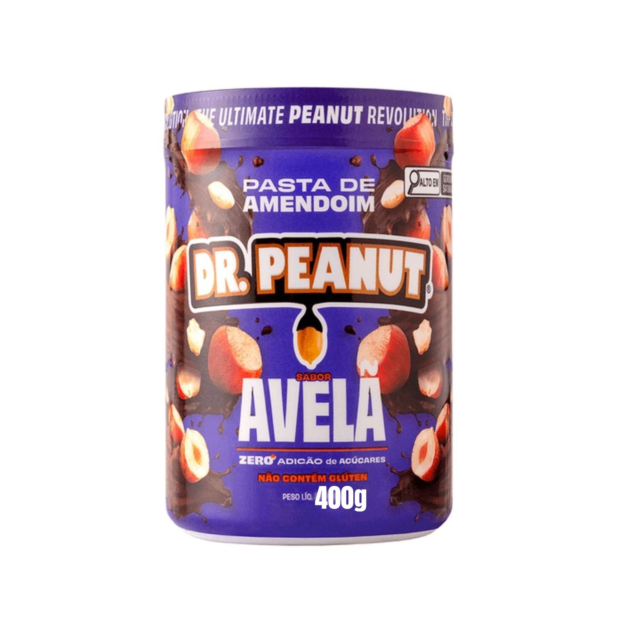 Dr. Peanut – Pasta de Amendoim: Avelã (400g). Oferta!! 50% Off [Val.: 09/26]