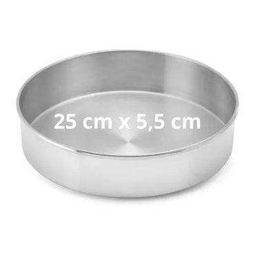 Grupo Soberano Forma de Torta Redonda Aluminio - Medidas: