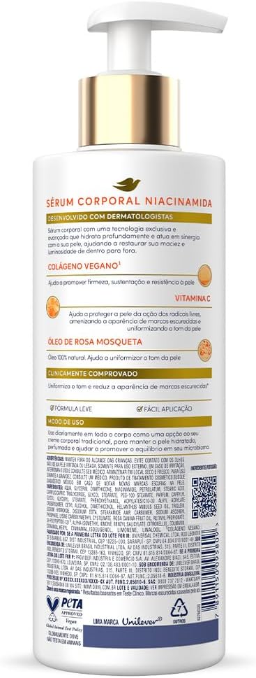 Dove Sérum Hidratante Corporal Niacinamida + Uniformizador (380ml)