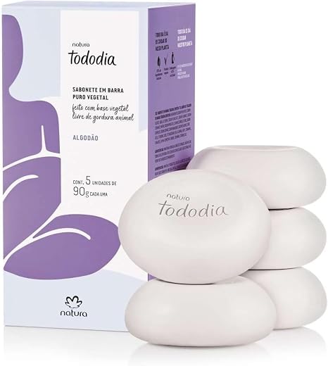 Natura Sabonete em Barra Tododia: Algodão (450g)